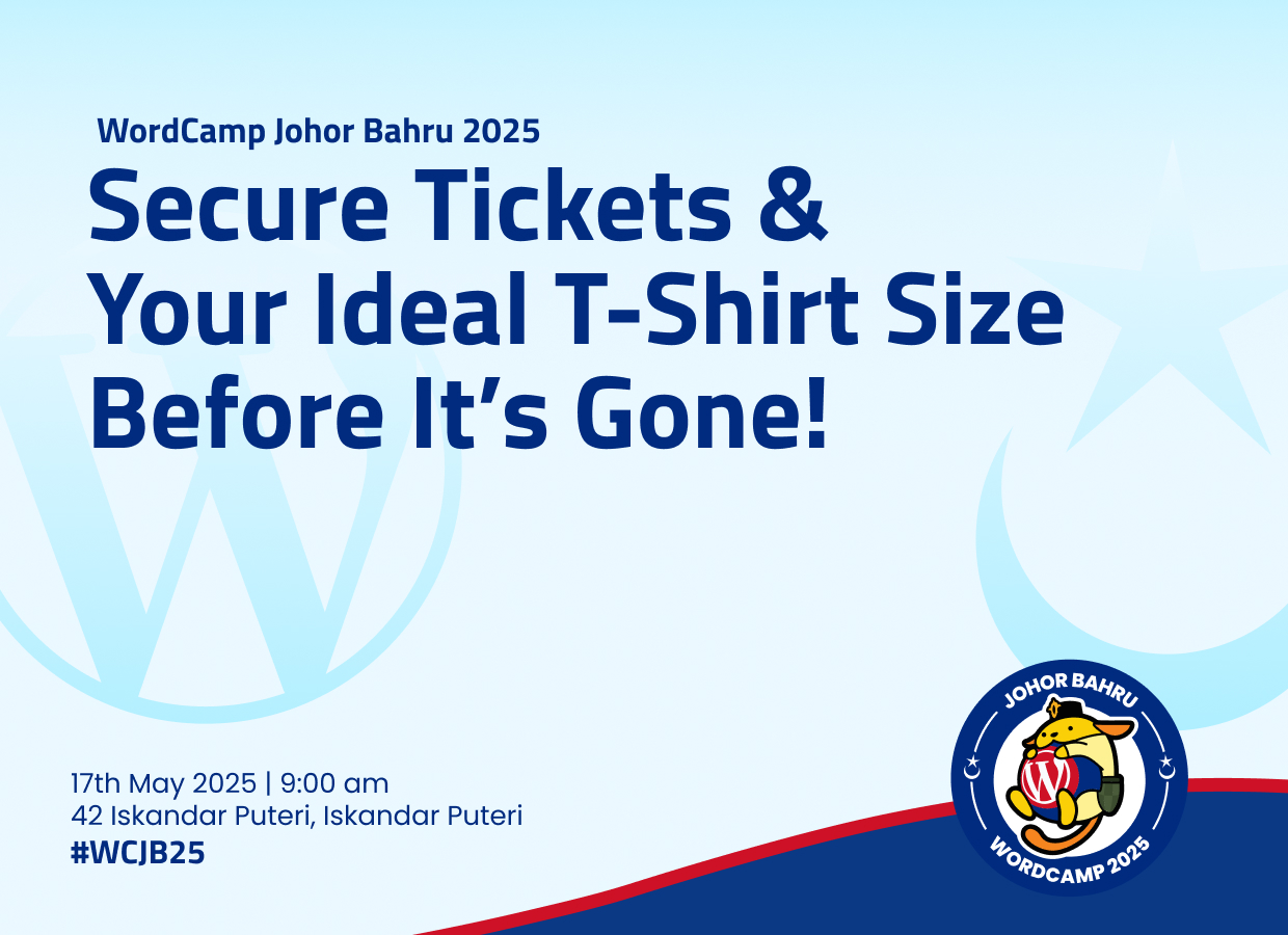 Secure Tickets & Your Ideal T-Shirt Size Before It’s Gone!